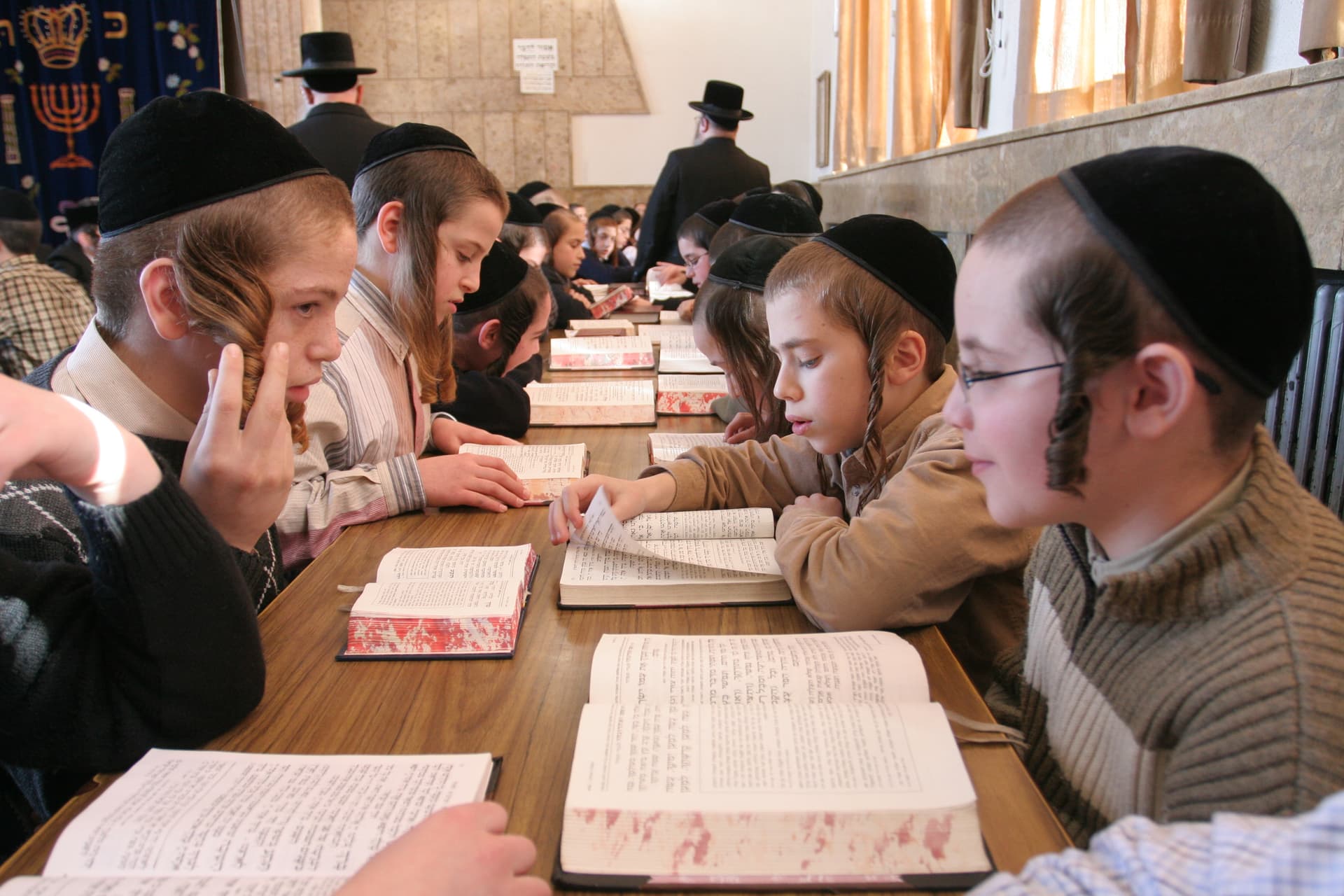 Boys learning in cheder